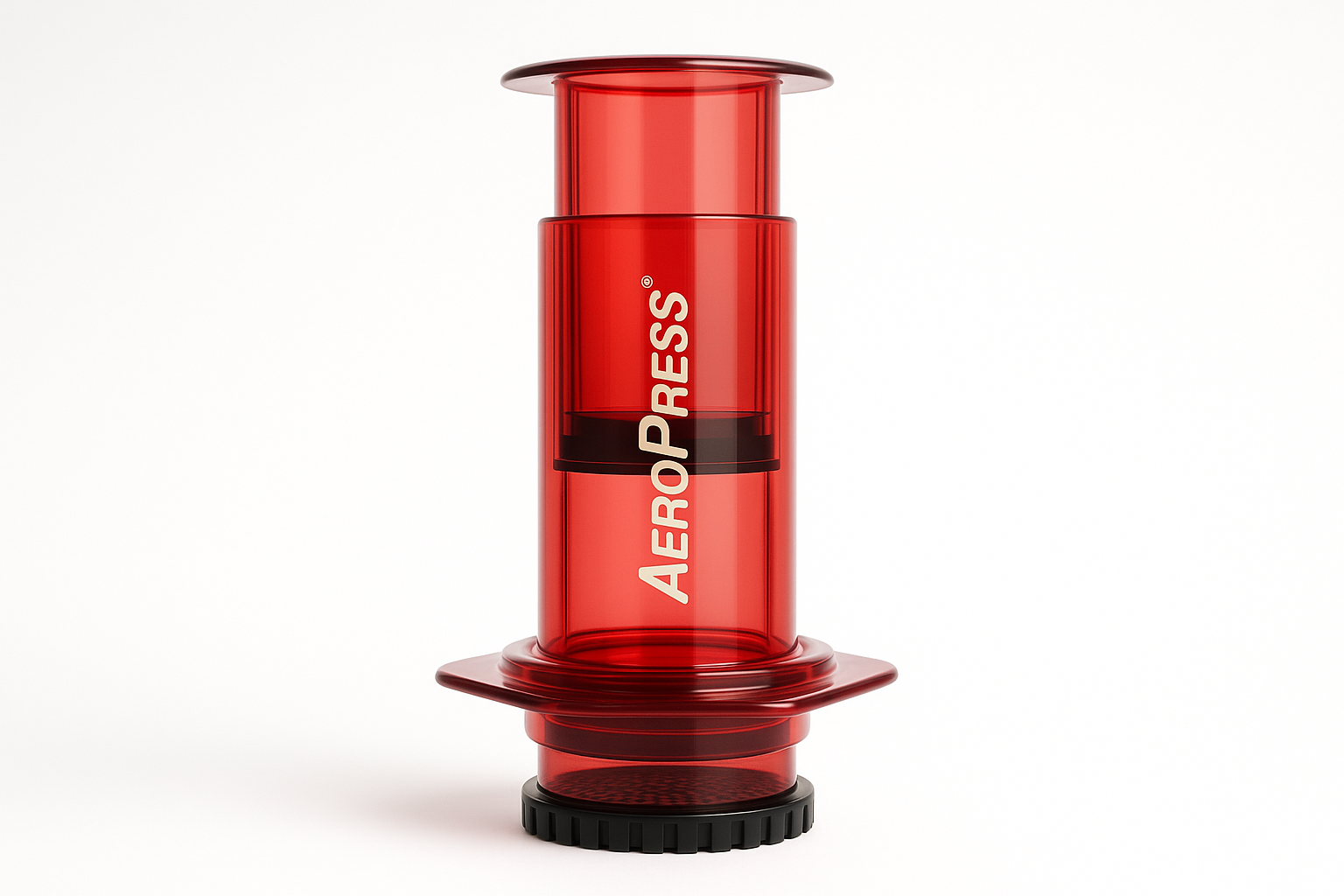 Aeropress Clear Red color following the same pictures in other colors for the reference.